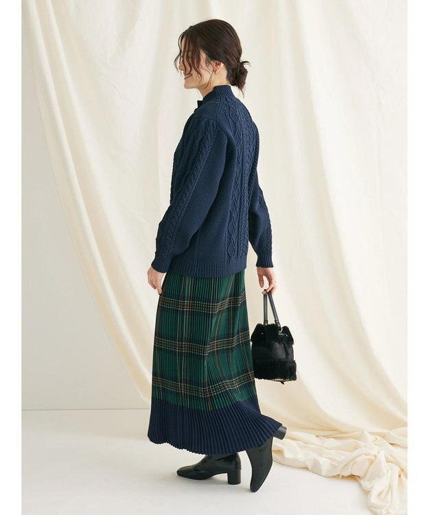 CRAFT STANDARD BOUTIQUE リサイクルポリエステルヘンリーネックプルオーバー Navy