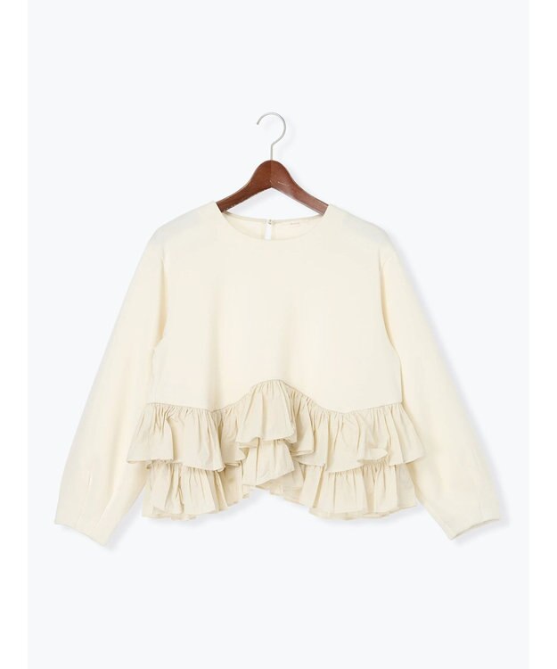 Te chichi ティアードフリルヘムプルオーバー オフホワイト