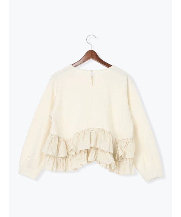 Te chichi ティアードフリルヘムプルオーバー オフホワイト