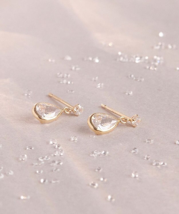 Phoebe 【K10】シャルマンドロップピアス/BOX＆ショッパーつき ゴールド