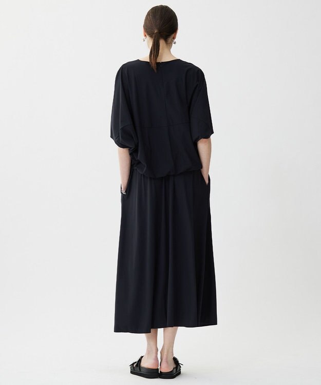 ICB 【UVカット・接触冷感・速乾・洗える】マットスキューバ ドルマンスリーブプルオーバー ブラック系