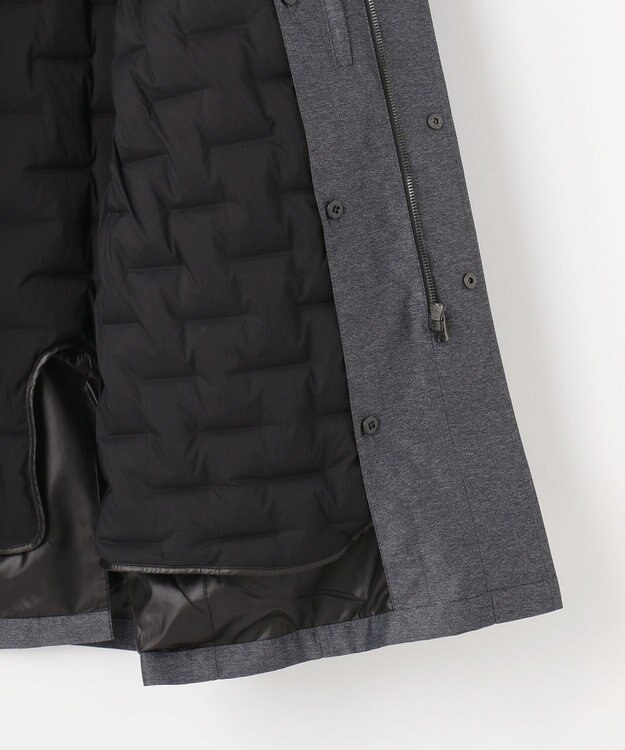 JOSEPH ABBOUD 【外せるダウンライナー/軽量】2WAYインターレース ダウンコート グレー系