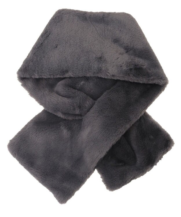 Green Parks フェイクファーティペット Charcoal Gray