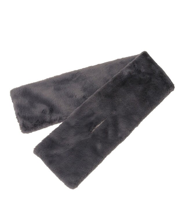 Green Parks フェイクファーティペット Charcoal Gray