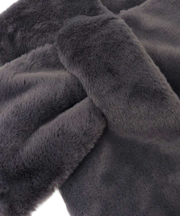 Green Parks フェイクファーティペット Charcoal Gray