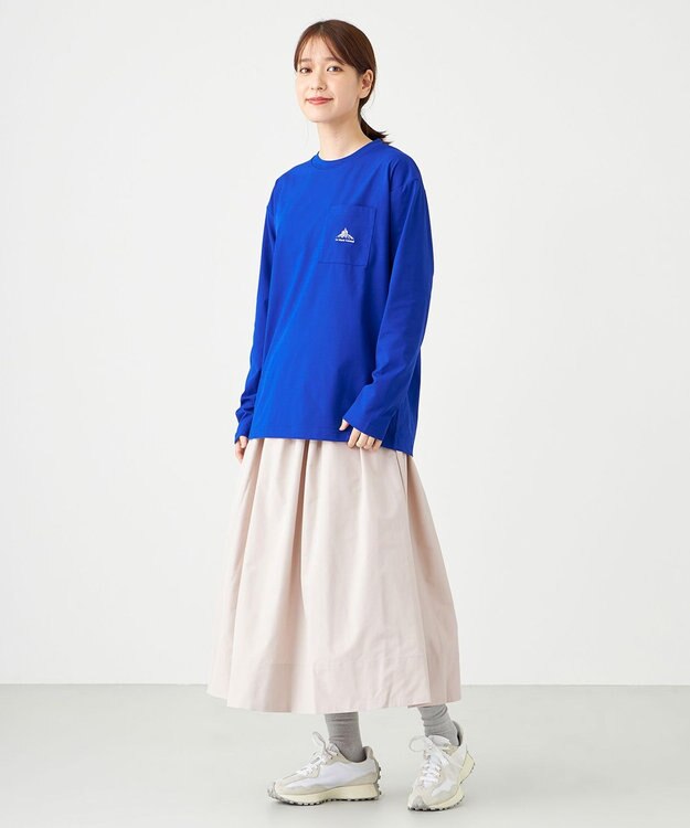 SHARE PARK LADIES 【UVカット・吸水速乾・ストレッチ・軽量 】刺繍ポケットＴシャツ（S・Mサイズ） ブルー系