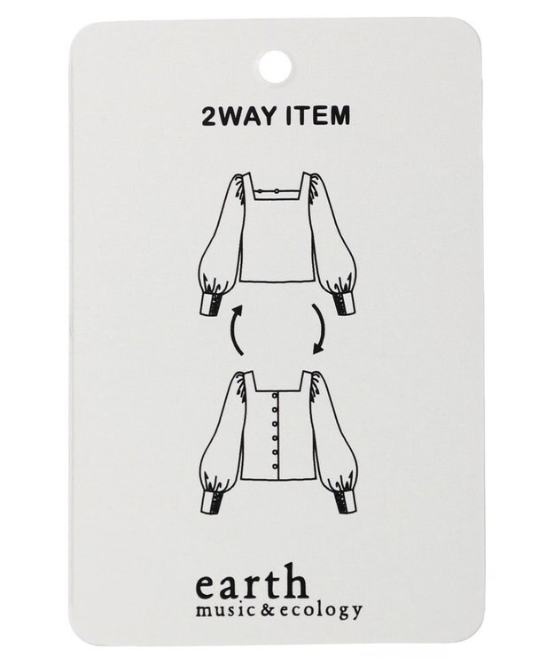 earth music&ecology ２ｗａｙストラップブラウス Off White