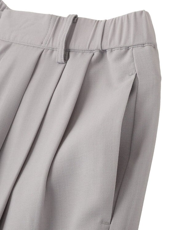 Green Parks セミワイドスラックスパンツ Light Gray