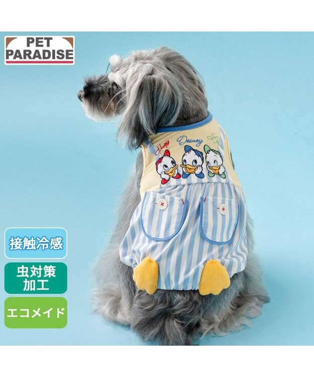 PET PARADISE ディズニー ドナルド ダック クール タンクトップ 《ヒューイ デューイ ルーイ 》 小型犬 マルチカラー