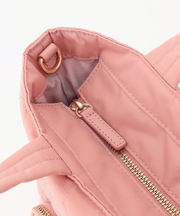 TOCCA 【撥水】CHECKER CLOVER QUILT BAG トートバッグ ピンク系