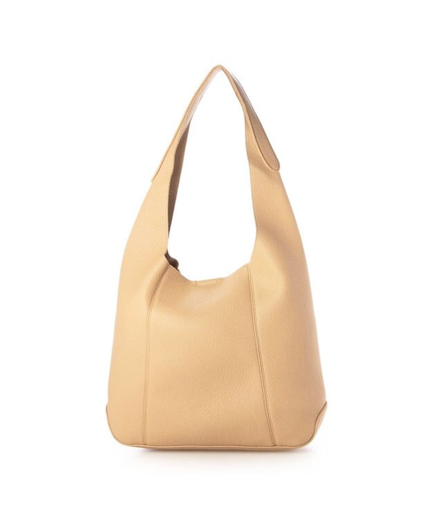 UNBILLION カシュカシュ cachecache / セミ合皮ホーボーバッグＬ ベージュ