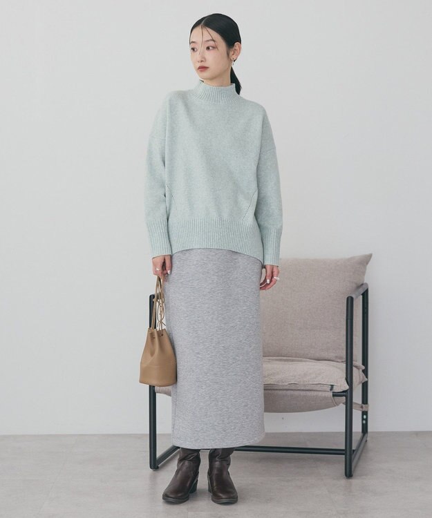 AMERICAN HOLIC モックネックコクーンニットプルオーバー Mint