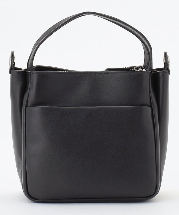 Y'SACCS カウレザー すっきり2wayミニトート ブラック