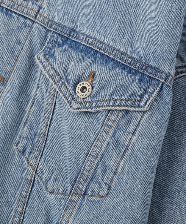 AMERICAN HOLIC ショート丈デニムジャケット Light Indigo