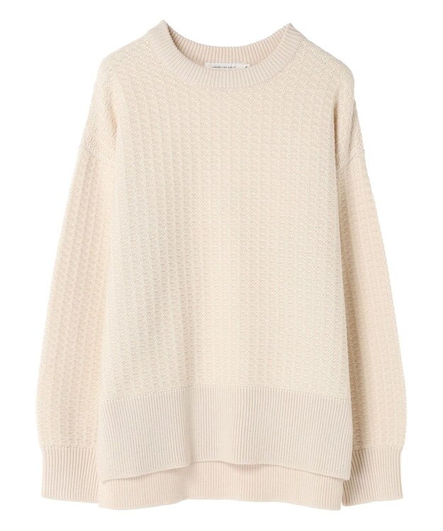 AMERICAN HOLIC 柄編ニットプルオーバー Ivory