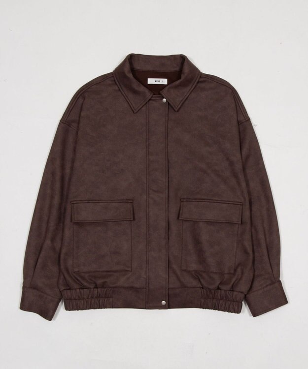 WEGO スウェードポンチジャケット ブラウン