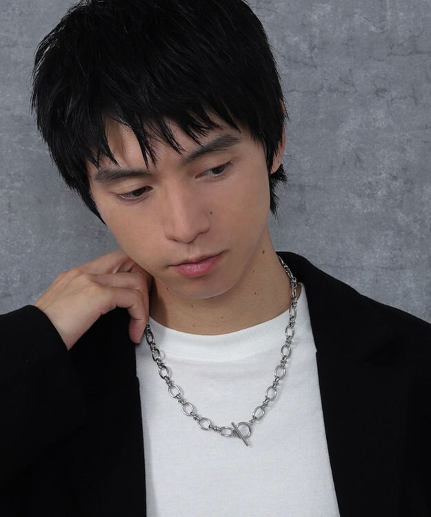 WEGO Mステンレスマンテルチェーンネックレス 柄3