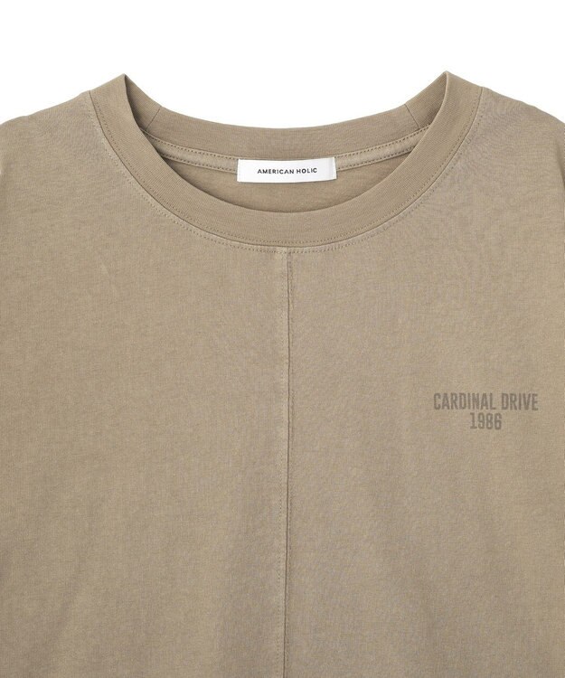 AMERICAN HOLIC バックロゴルーズＴシャツ Beige