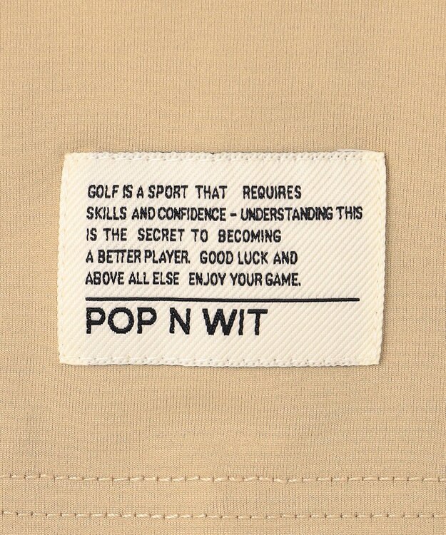 PW CIRCULUS 【WOMEN】ポケットモックネック ゴルフウェア レディース ベージュ系