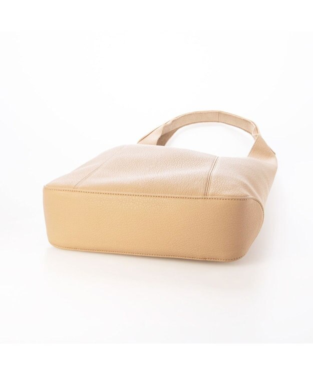 UNBILLION カシュカシュ cachecache / セミ合皮ホーボーバッグＬ ベージュ