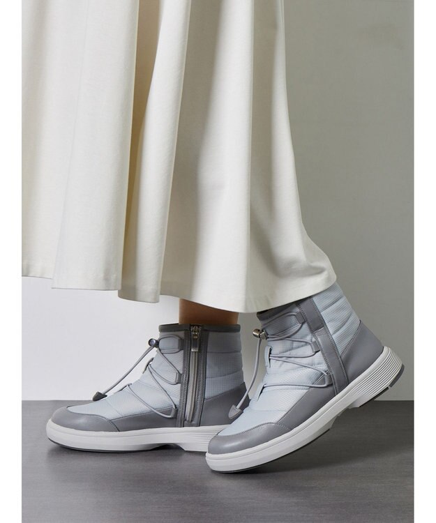 ASICS WALKING ペダラ レディース ショートブーツ GORE-TEX防水 2E グレー系