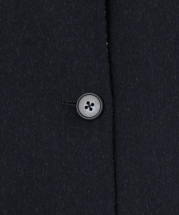 J.PRESS LADIES L 【リバーシブル】ウールナイロン リバー チェック ショート コート ネイビー系