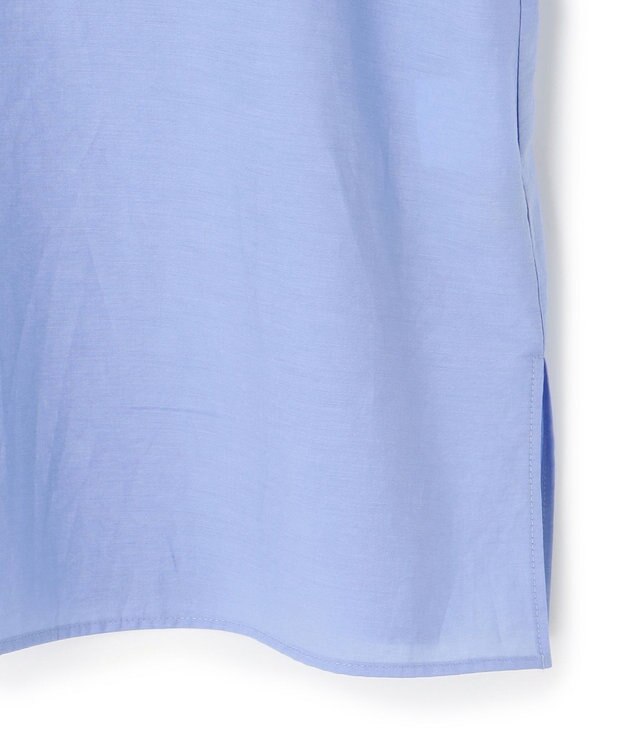 UNFILO ワッシャーブロード 2WAYブラウス ブルー