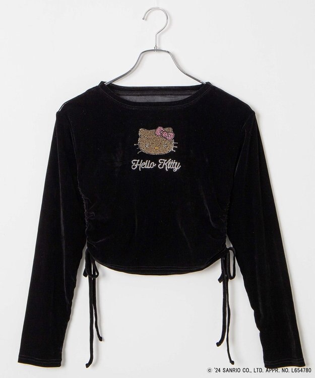 WEGO 【サンリオ】HELLOKITTYコラボトップス ブラック