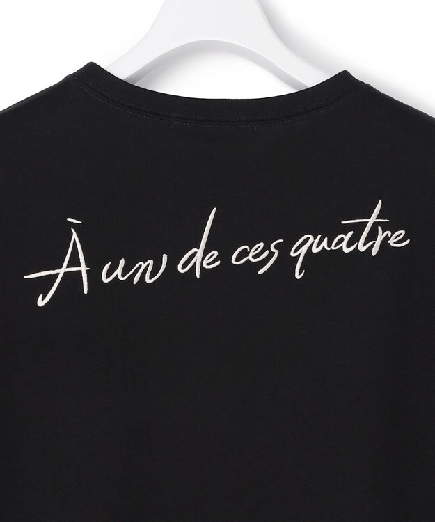 23区 【先行予約】バック刺繍 メッセージロゴ Tシャツ ブラック系