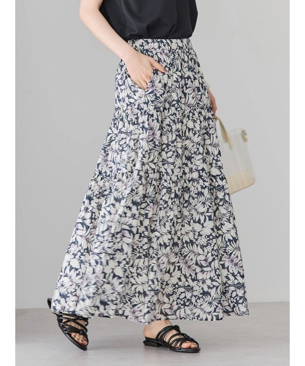 AMERICAN HOLIC インドコットンティアードボイルスカート Flower