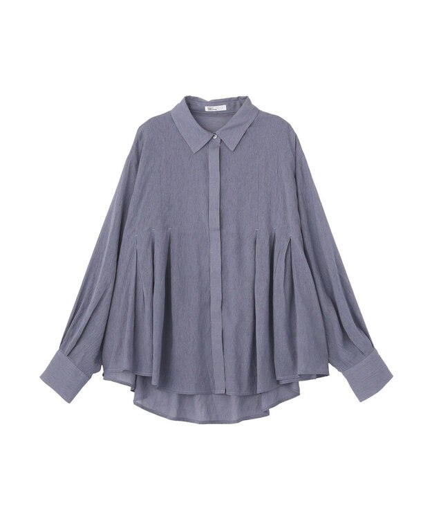 CRAFT STANDARD BOUTIQUE ヴィンテージボイルタックフレアシャツ Purple