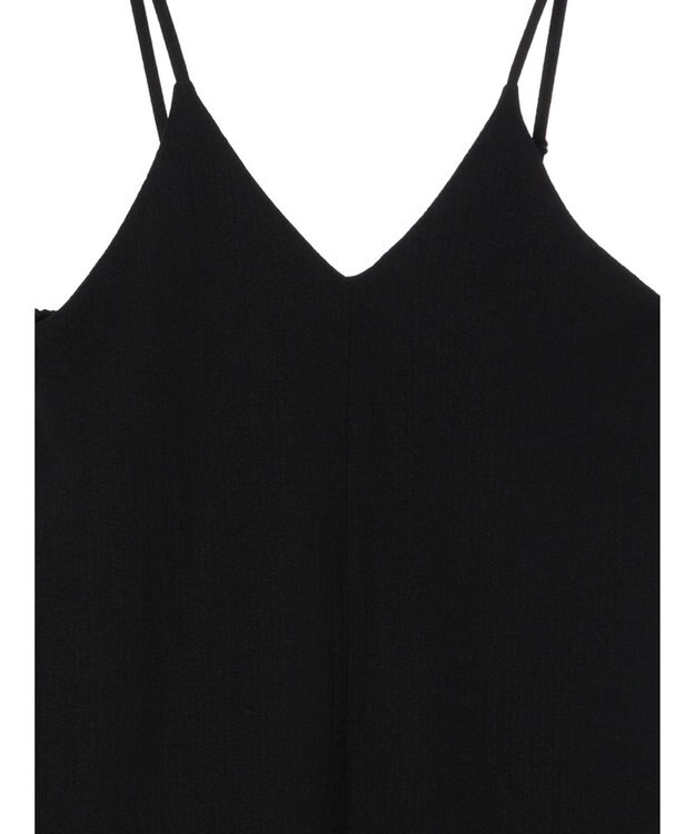 AMERICAN HOLIC 丈違いフクレジャガードキャミワンピース Black