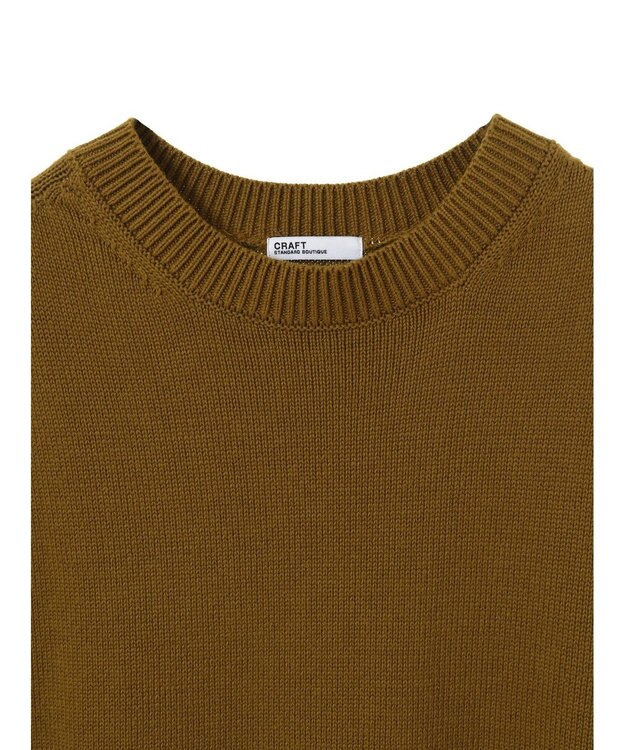 CRAFT STANDARD BOUTIQUE クルーネックニットベスト Mustard