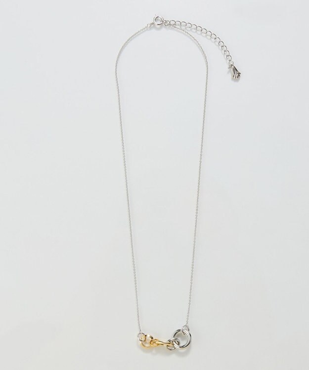 Phoebe 【金属アレルギー対応】ミックスループメタルネックレス　シルバー　ニッケルフリー シルバー