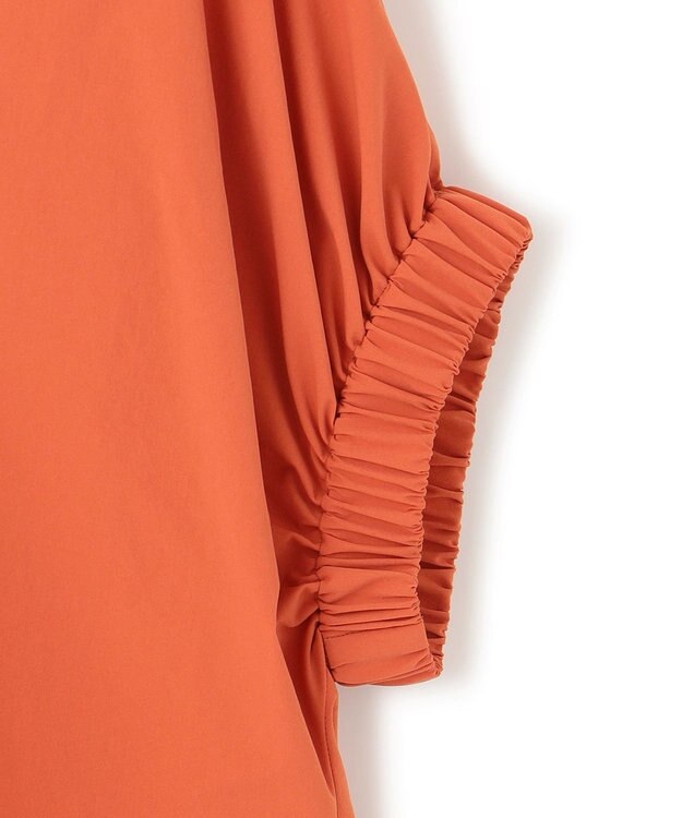 ICB 【接触冷感・UVカット・洗える】ヴィンテージスパンブロード デザインブラウス テラコッタ系