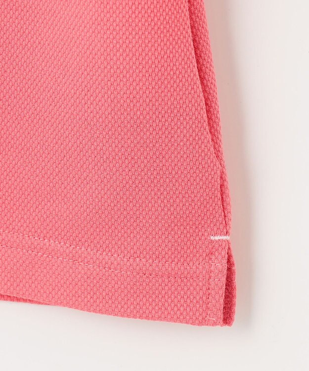 23区GOLF 【WOMEN】【吸水速乾/UVケア】ハニカムカノコ半袖ポロシャツ シンプルながらも機能的 ピンク系