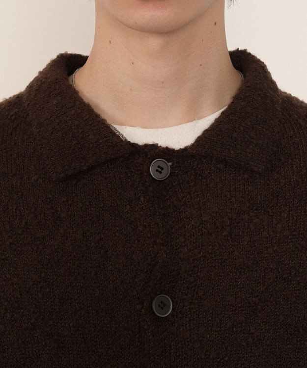 WEGO ブークレボタンカーディガン ブラウン