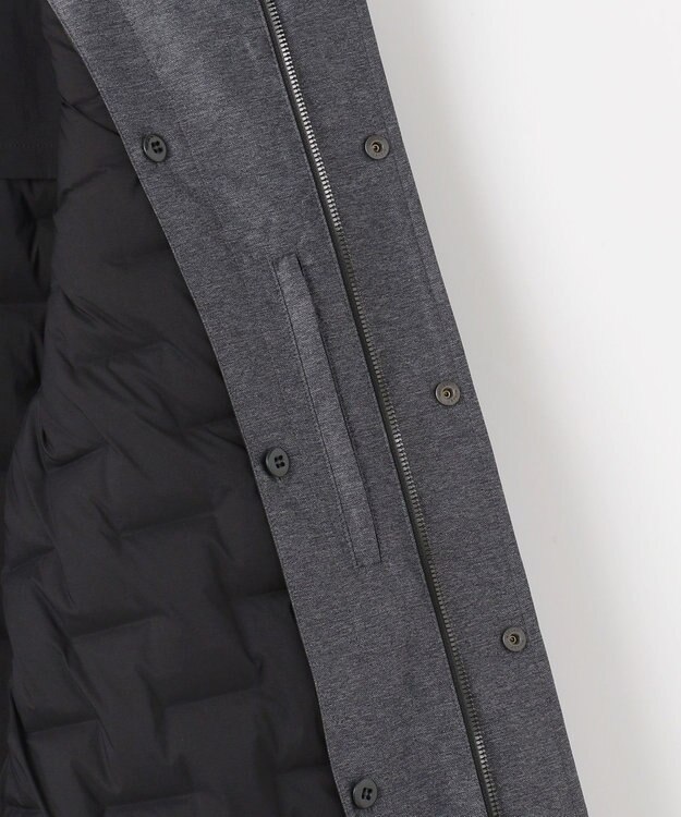 JOSEPH ABBOUD 【外せるダウンライナー/軽量】2WAYインターレース ダウンコート グレー系