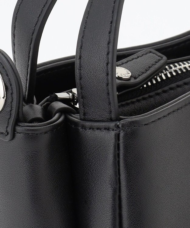 Y'SACCS カウレザー すっきり2wayミニトート ブラック