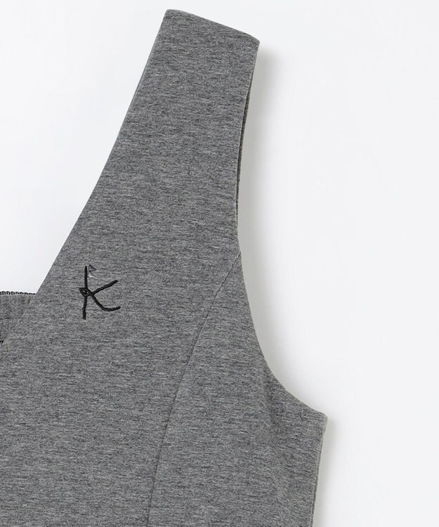 組曲 KIDS 【150-160㎝】ダンボールニット ジャンスカ グレー系