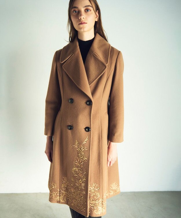刺繍ウールコート / GRACE CONTINENTAL | ファッション通販 【公式通販
