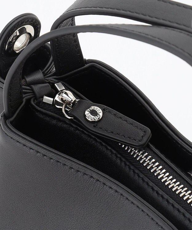 Y'SACCS カウレザー すっきり2wayミニトート ブラック