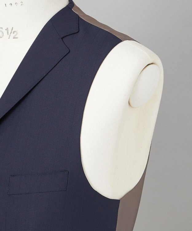 GOTAIRIKU 希少/五大陸限定【御幸毛織】コンパクトヤーン×SUPER120'sWOOL　3ピース（ペーパープレス加工） ネイビー系1