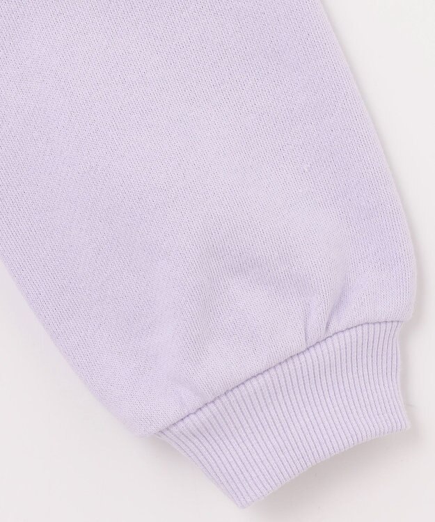 ANY KIDS 裏毛 モシャモシャ ロゴ トレーナー ラベンダー