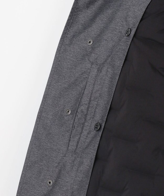 JOSEPH ABBOUD 【外せるダウンライナー/軽量】2WAYインターレース ダウンコート グレー系