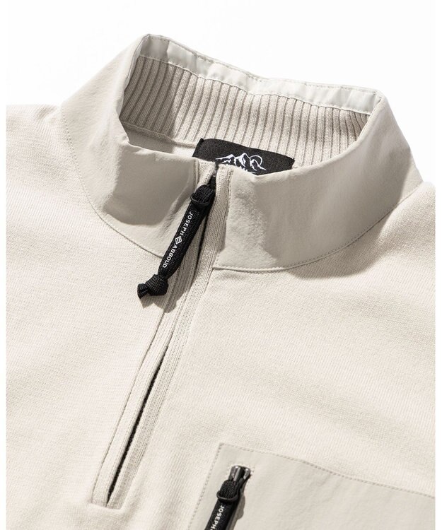 JOSEPH ABBOUD MOUNTAIN 【軽量/ストレッチ】CORDURA プルオーバーニット ライトグレー系