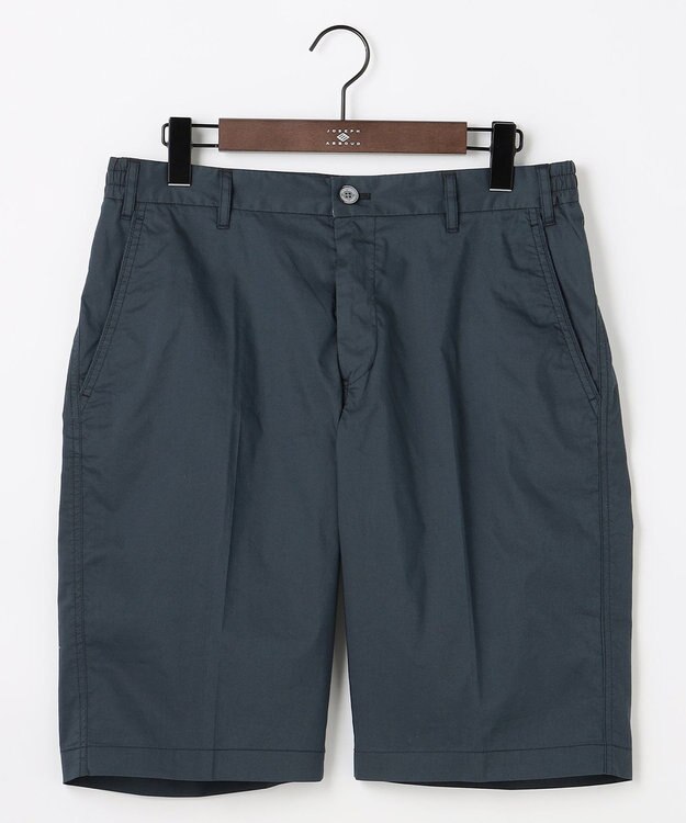 JOSEPH ABBOUD 【ウエストも伸びる!/JAPANファブリック】ヴィンテージコットンストレッチ ショート パンツ ネイビー系