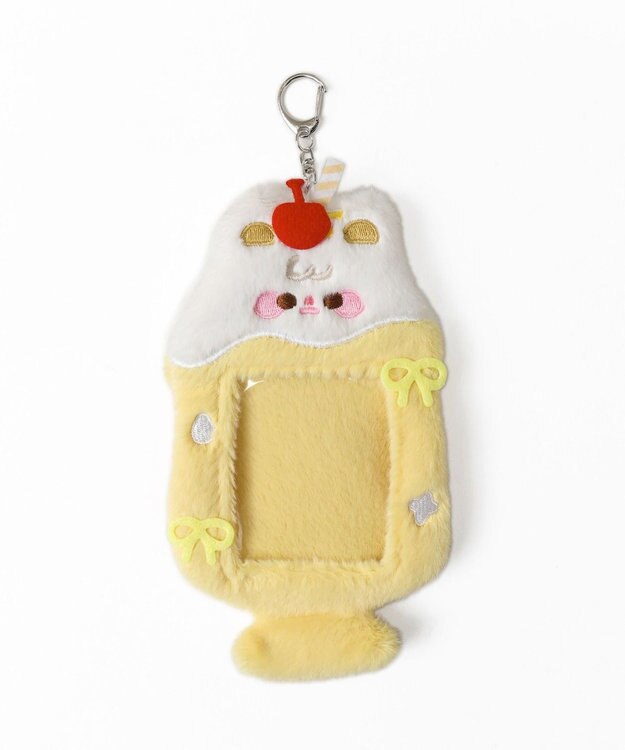 WEGO アニマルcafeカードホルダーキーホルダー ライトイエロー