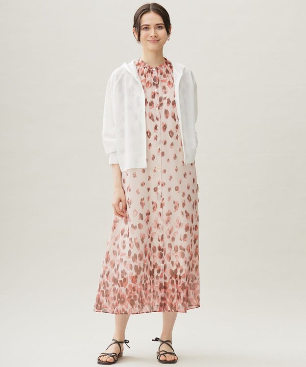 自由区 L 【接触冷感・UVケア・洗える】ファンクショナルジップアップ パーカー オフホワイト