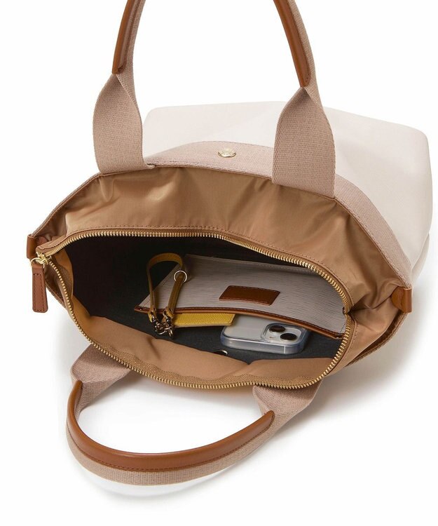 TOPKAPI 【ドラマ着用】【Breath TOPKAPI】RIPPLE リプル ロング ハンドル B5 トートバッグ アイボリー